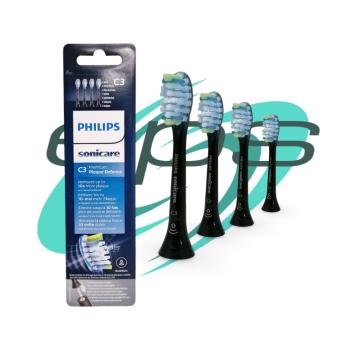 Philips Bürstenköpfe C3 Adaptive Clean schwarz HX9044/33 Premium Plaque Defence
